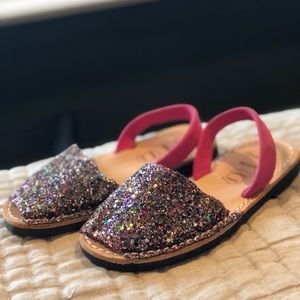 🌈Ciutadella Sparkly leather sandals size eu28 us11.5💕